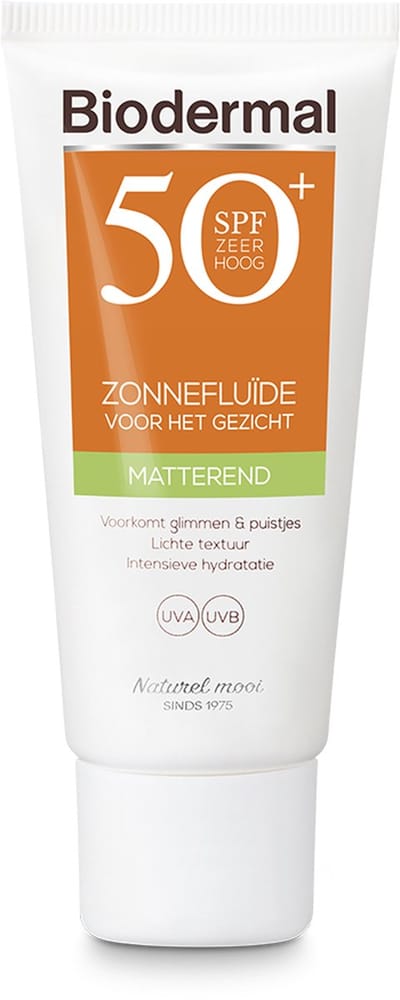 Biodermal Matterende Zonnefluïde SPF 50+ 40ml