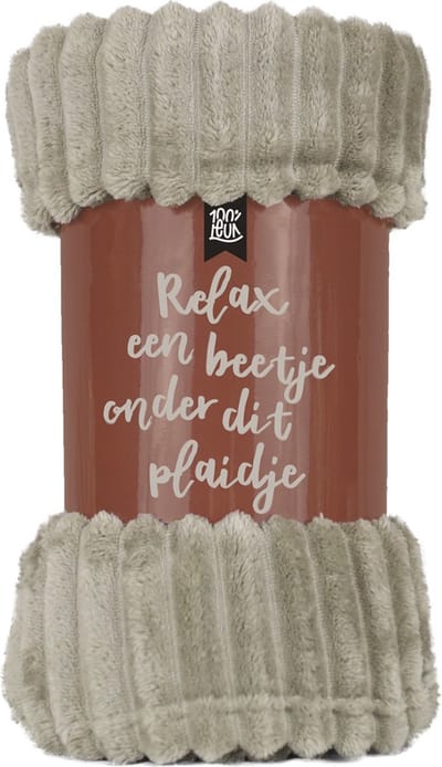 100%LEUK - Plaid - Relax een beetje onder dit plaidje