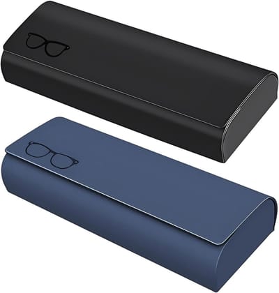 Draagbare brillenkokers, set van 2, stevige beschermhoezen voor zonnebrillen, perfect voor reizen en dagelijks gebruik