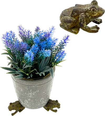 Kikker Bloempothouder Decoratie Voetjes - 2 Setjes van 3 Stuks - 90 x 45 x 50 mm