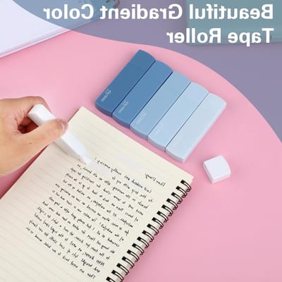 Kleine Witte Correctietapes, 6 Stuks Mini Witte Tape Set voor Studenten en Kantoorbenodigdheden, Perfect voor Thuis en Schoolgebruik