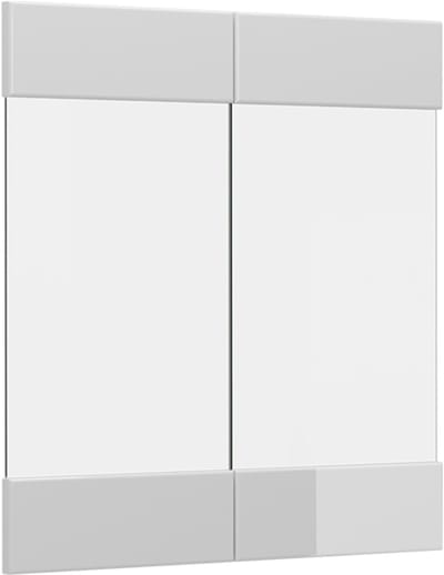 Vicco R-Line Keukenfront – 59.2 x 59 cm meubelfront voor de glazen hangkast Wit Hoogglans