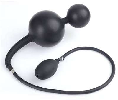 Opblaasbare buttplug met ingebouwde metalen bal - Anaal - Stimulatie - Dubbel
