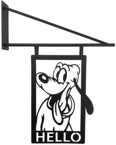 Disney Home - Metal Door Sign / Metalen Deurbord - Hello - Pluto