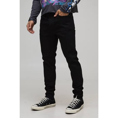 Skinny Stretch Fit gewassen jeans | Black | Size 30R