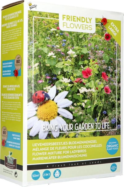 Buzzy Friendly Flowers XL Lieveheersbeestjes 50 m²