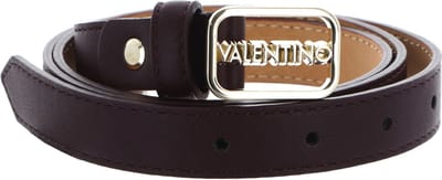 VALENTINO Riem Around Plaque Buckle Belt W105 Vino / Oro Wijnrood