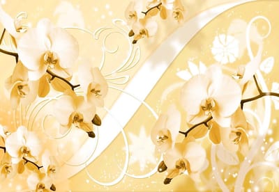 Fotobehang Flowers Floral | XL - 208cm x 146cm | 130g/m2 Vlies
