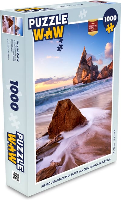 Puzzel Strand Ursa Beach in de buurt van Cabo da Roca in Portugal - Legpuzzel - Puzzel 1000 stukjes volwassenen