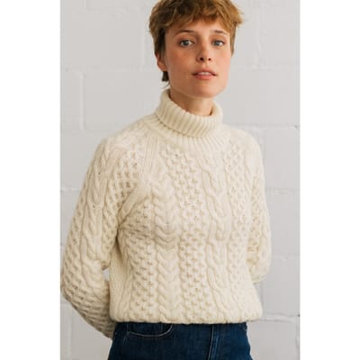 TWOTHIRDS Bengkulu Knit Natural Maat: XS | Longsleeves Outlet | Dames | Ecru