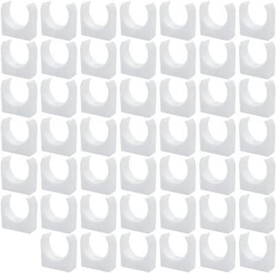 U-vormige buisklemmen set van 48 stuks, geschikt voor waterbuizen met een binnendiameter van 25 mm, ideaal voor bevestigen en ondersteunen