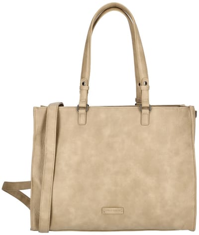 Enrico Benetti Handtas/Schoudertas 15'' Lily Mid Taupe