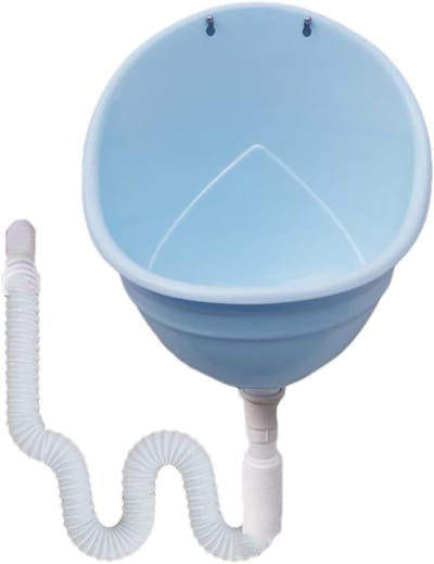 Buitenurinoir - Draagbaar toilet - Hygiënisch Werken - Efficiënte Urineafvoer - 295x24x345cm - Blauw