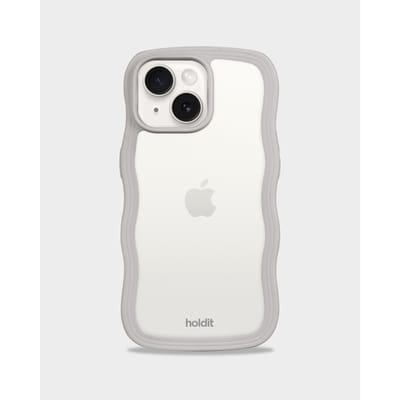 Phone Case Wavy Wool Gray/Transparent iPhone 13
