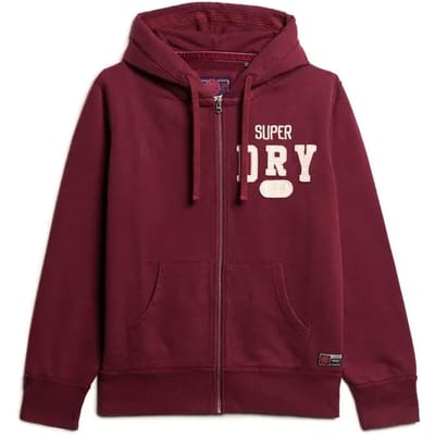 Superdry Vintage Athletic Ziphood Vest Heren - Maat S