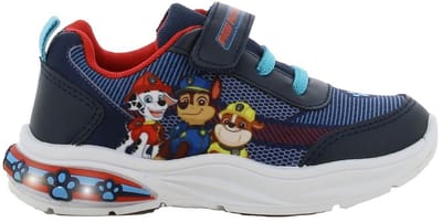 Paw Patrol - Schoenen voor jongens met lichtjes - Chase, Marshall en Rubble Sneakers voor kinderen met klittenband - Lichtgevende kindersneaker - Maat 24 - Blauw