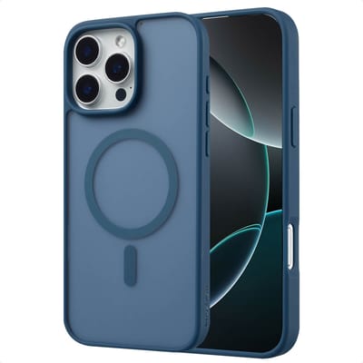 imoshion Hoesje - Geschikt voor iPhone 16 Pro - Color Guard Backcover geschikt voor MagSafe - Donkerblauw