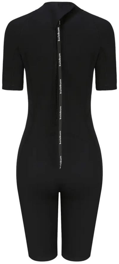 Bovista Wetsuit Dames - Swimsuit - Shorty - Surfpak - Duikpak - Lange Mouw - Zwemsuit - Zwart - XL