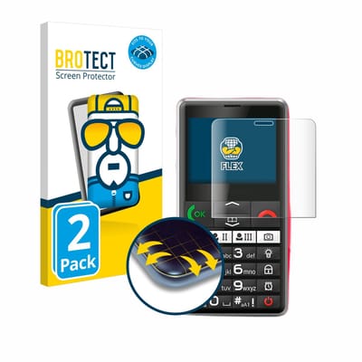 BROTECT - Screenprotector voor Emporia Pure LTE - Folie Beschermfolie transparant volledig dekking - 2 Stuks