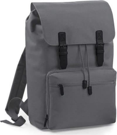 Bagbase Vintage rugzak/rugtas - grijs - 30 x 17 x 49 cm - Schooltas - Laptoptas/boekentas