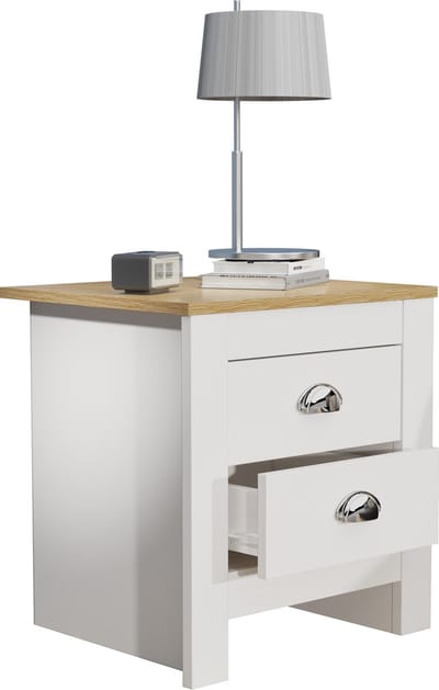 Nachtkastje Bijzettafel Lade Console Boxspring Nachtkastje Balusa