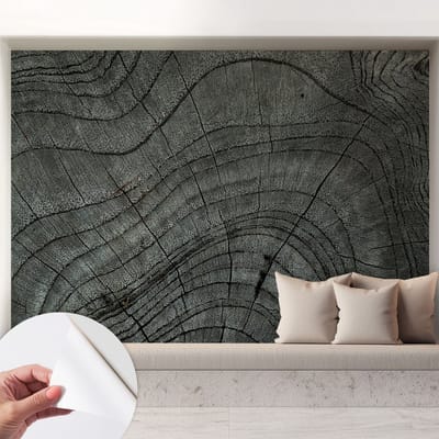 Coloray Zelfklevend Behang - Korrelpatroon Zelfklevend fotobehang - 208x146 cm - Grijs Zelfklevend Behang - Voor op kantoor, voor de hal, voor de woonkamer - Plakklare achterzijde - Stickerbehang op rol