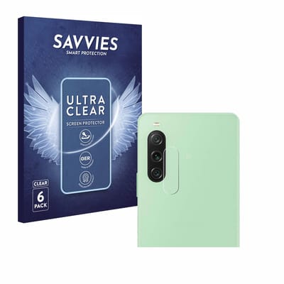 Savvies - Screenprotector voor Sony Xperia 10 V (ALLEEN Camera Lens) - Folie Beschermfolie transparant 6 Stuks