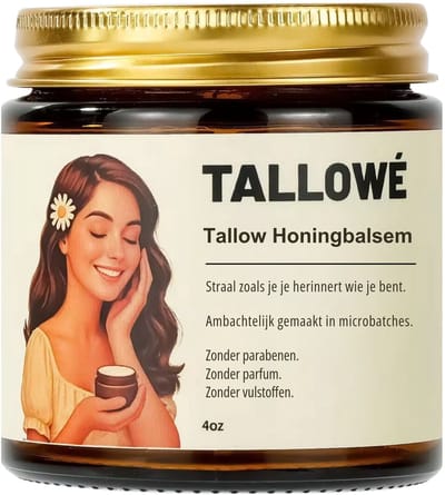 Tallowé™ Balm Zonder Geur – Dagcreme voor Vrouwen – Nachtcreme Mannen - Balsem voor Droge Gevoelige en Acnegevoelige Huid - Met Honing