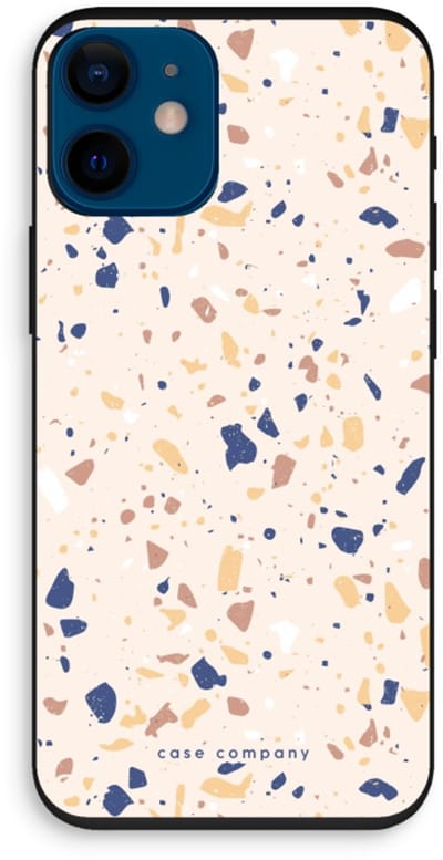 Case Company® - Hoesje geschikt voor iPhone 12 mini hoesje - Terrazzo N°23 - Biologisch Afbreekbaar Telefoonhoesje - Bescherming alle Kanten en Schermrand