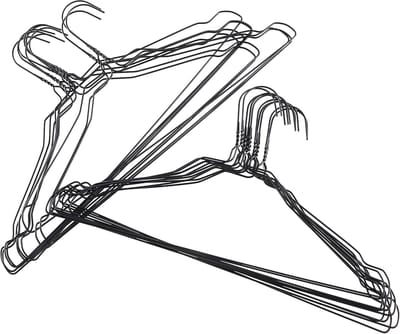 Metalen Kledinghangers - Dunne Kapstokken - Kledingkast Ordenen - Extra Dun Design - 60 Stuks - Mat Zwart