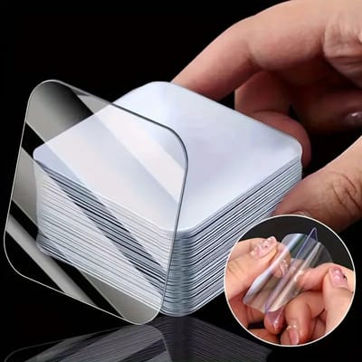 100 stuks - Super Sterke Dubbelzijdige Tape - Vierkant - 50mm x 50mm - Transparant
