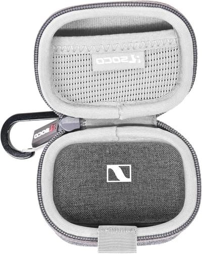 Duurzame en Stijlvolle Beschermhoes voor Sennheiser MOMENTUM True Wireless 4 en 3 Oordopjes - Grijs, Schokbestendig, Lichtgewicht