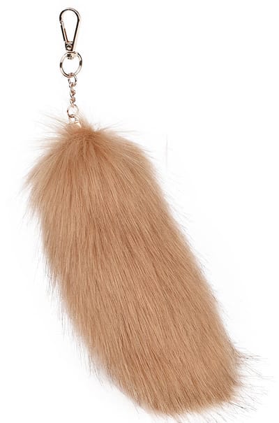 Vossenstaart - Milieuvriendelijke bonthanger - Bontaccessoire - Tashanger voor dames - Autosleutelhanger -20cm -Kleur 7
