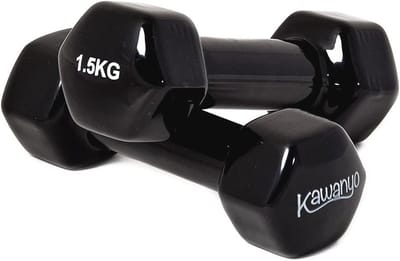 Vinyl Krachttraining Halter 2 x 1,5 kg - Perfecte Gewichten voor Workout