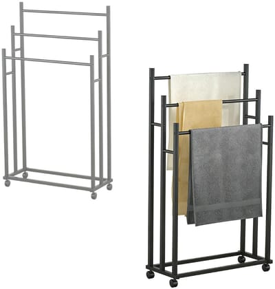 CRLYN® Handdoekenrek Vrijstaand - Handdoekhouder Badkamer - Handdoeken Drogen
