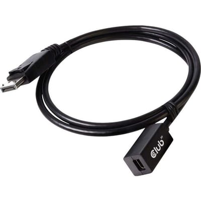 club3D DisplayPort / Mini-displayport Adapterkabel DisplayPort-stekker, Mini DisplayPort-bus 1.00 m Zwart CAC-1120 DisplayPort-kabel