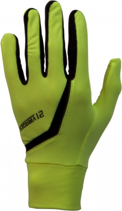 21Virages fietshandschoenen winter winter fleece Fluo Zwart -S