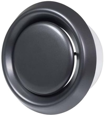 Verstelbare Diffusor Ø 125mm - Universele Luchttoevoer/Uitlaatklep - Rond Ventilatierooster