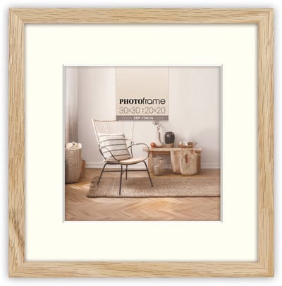 ZEP V4530N, Enkele fotolijst, Hout, Natuurlijk, Muur, 20 x 20 cm, Rechthoekig