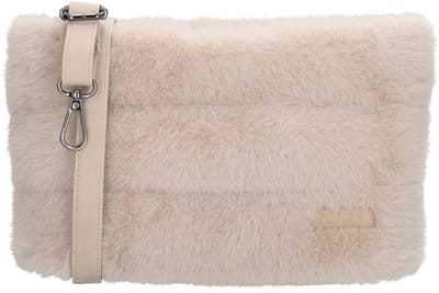 Zebra Trends Emma Crossbodytas Dames - Schoudertas met telefoonvak - Tas van Nylon en Polyester met ritssluiting - Crème