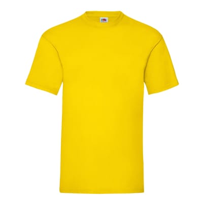 Fruit of the Loom Unisex Adult Waardevol T-Shirt (Geel)