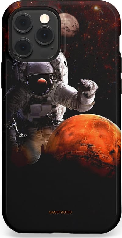 Casetastic Hoesje Geschikt voor Apple iPhone 12/12 Pro Magsafe - Stijlvolle Beschermende Duo-layer Case - Stellar avontuur