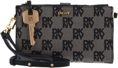 DKNY schoudertas portemonnee Alanna Crossbody Wallet BK Logo - BK zwart