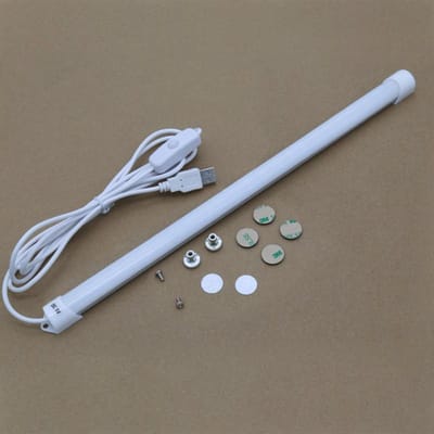 USB LED Nachtlichtbalk 5V LED Strip voor de Keuken Aluminium Lampenbalk voor Onder Kast Binnenverlichting Drukschakelaar 18 CM white light