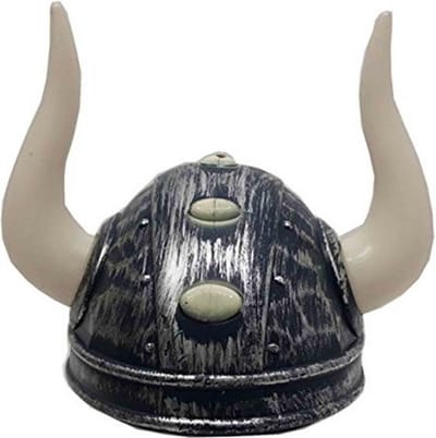 Faram Viking verkleed helm met hoorns - Carnaval verkleed hoeden - volwassenen