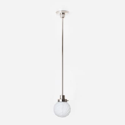Hanglamp Swingbulb 20's Nikkel - Art Deco Trade