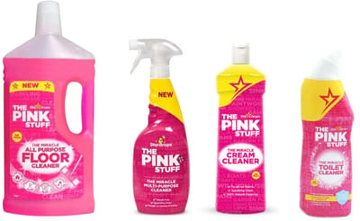 Stardrops The Pink Stuff Bundel - Vloerreiniger, Allesreiniger, Cream Cleaner en Toilet Cleaner