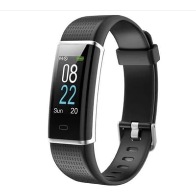 Montre Connectée - WINNES - Cardio - Podomètre - Suivi du sommeil - Autonomie 7 jours noir