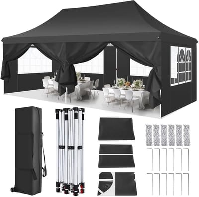 WentinkMo opvouwbare feesttent - 3x6m Waterdicht -Hoogte verstelbaar