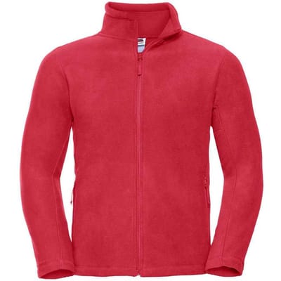 Russell Heren fleecejas voor buiten (Klassiek rood)